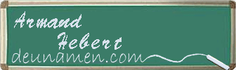 Armand Hebert Visitenkarte